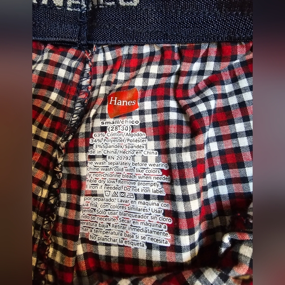 Hanes Long Plaid Boxers Lot of 2 - Picture 7 of 8